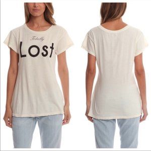 WILDFOX Totally Lost T-Shirt = You Find Your SELF Graphic Statement Tee Boho Top